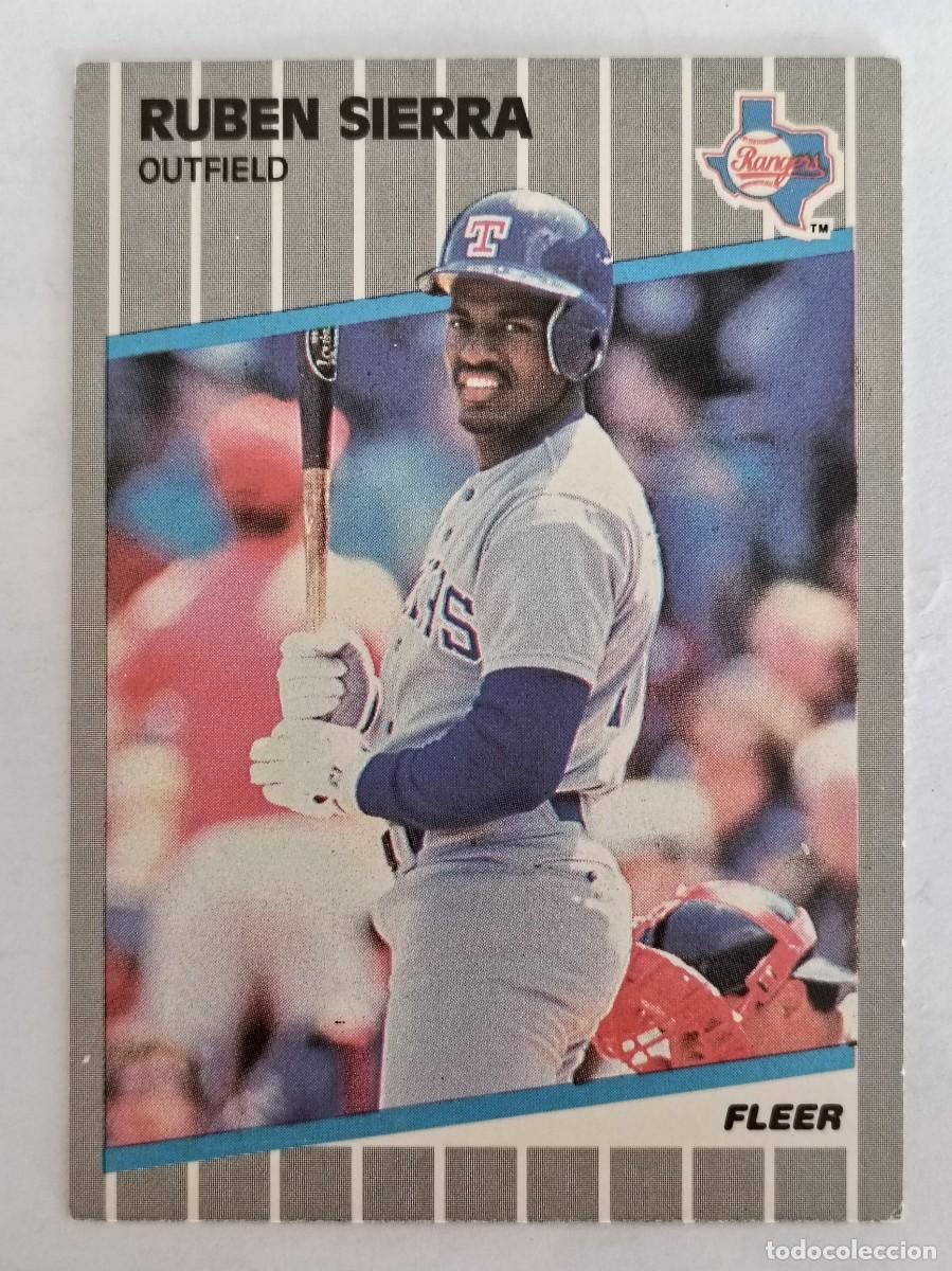 Coleccionismo deportivo: #532 RUBEN SIERRA (TEXAS RANGERS) BEISBOL MLB 89 FLEER
