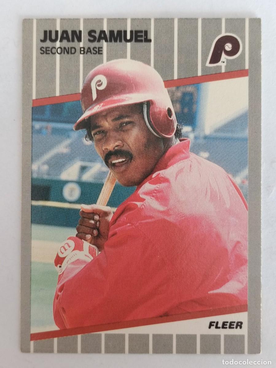 Coleccionismo deportivo: #581 JUAN SAMUEL (PHILADELPHIA PHILLIES) BEISBOL MLB 89 FLEER