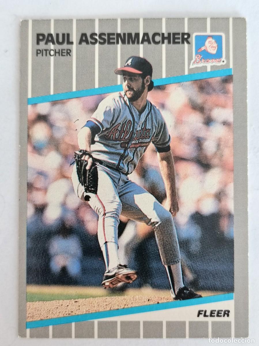 Coleccionismo deportivo: #586 PAUL ASSENMACHER (ATLANTA BRAVES) BEISBOL MLB 89 FLEER