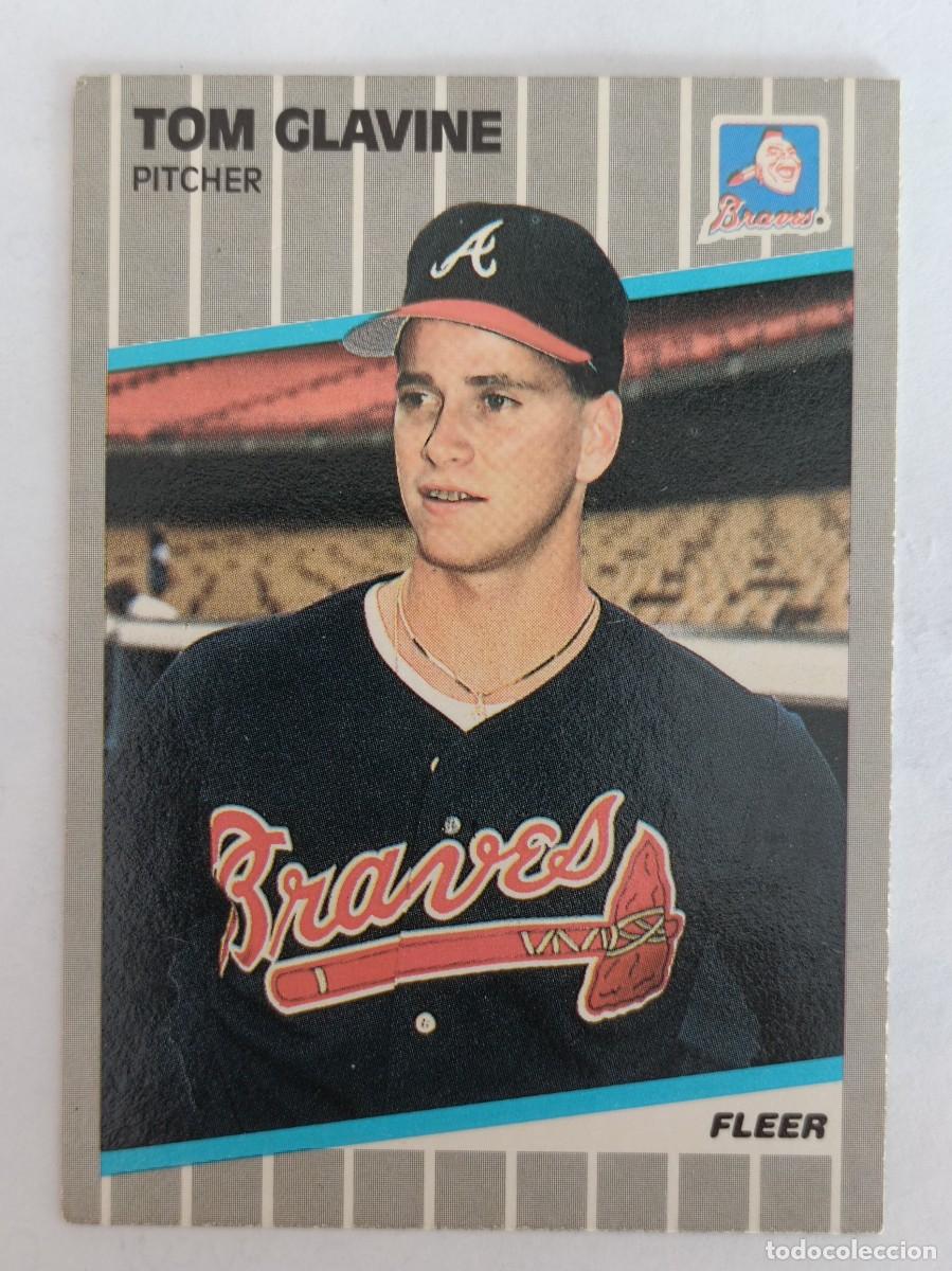 Coleccionismo deportivo: #591 TOM GLAVINE (ATLANTA BRAVES) BEISBOL MLB 89 FLEER