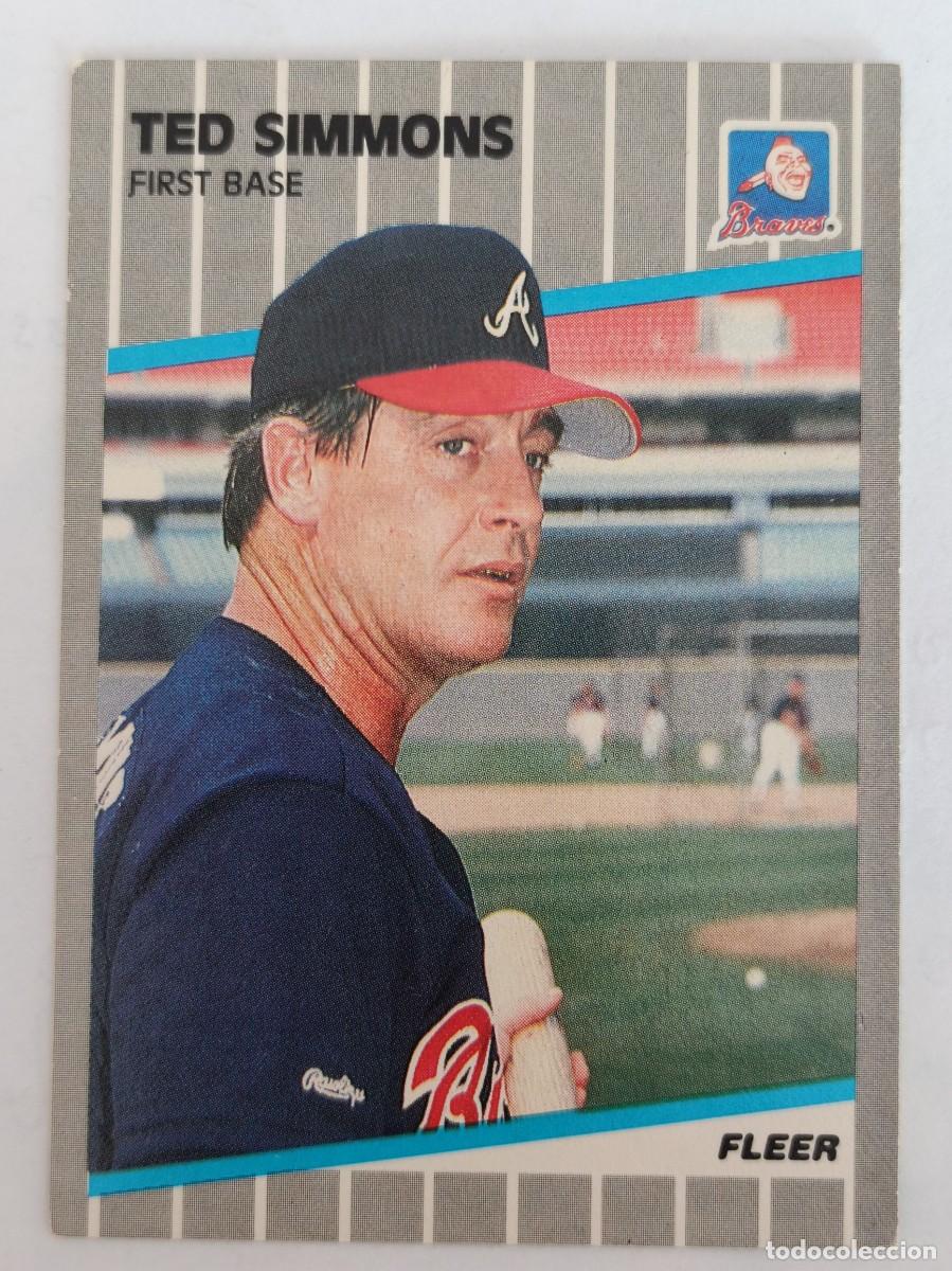 Coleccionismo deportivo: #599 TED SIMMONS (ATLANTA BRAVES) BEISBOL MLB 89 FLEER