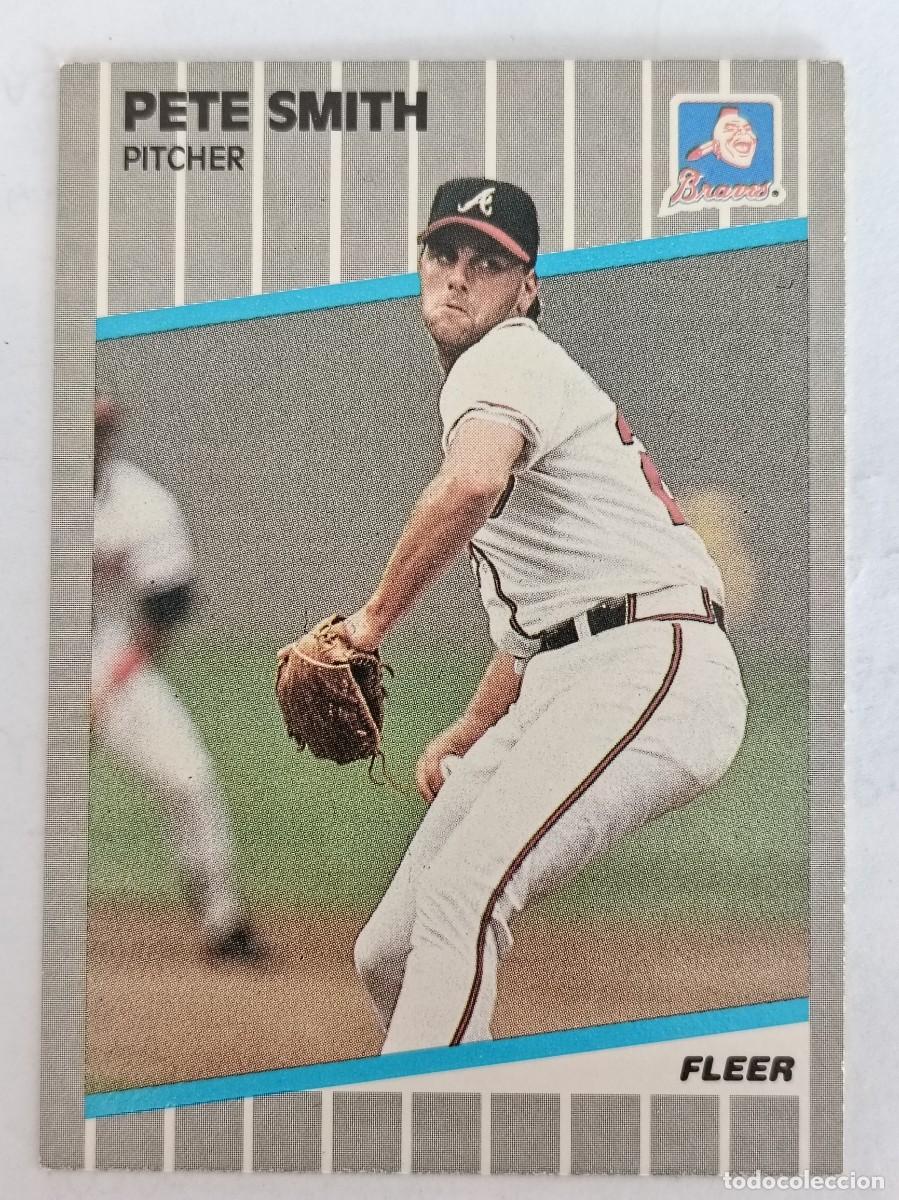 Coleccionismo deportivo: #600 PETE SMITH (ATLANTA BRAVES) BEISBOL MLB 89 FLEER