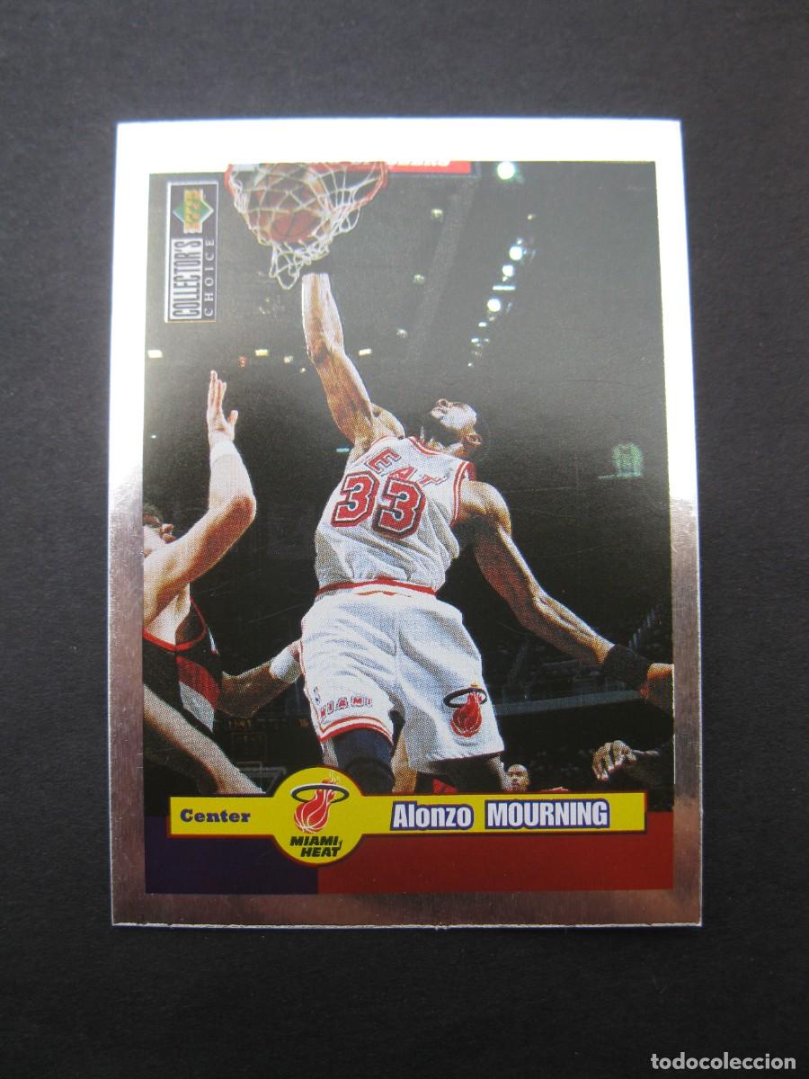 Coleccionismo deportivo: NBA 1996-1997 - CROMO N&ordm; 156 - ALONZO MOURNING (MIAMI HEAT) - UPPER DECK - NUNCA PEGADO.