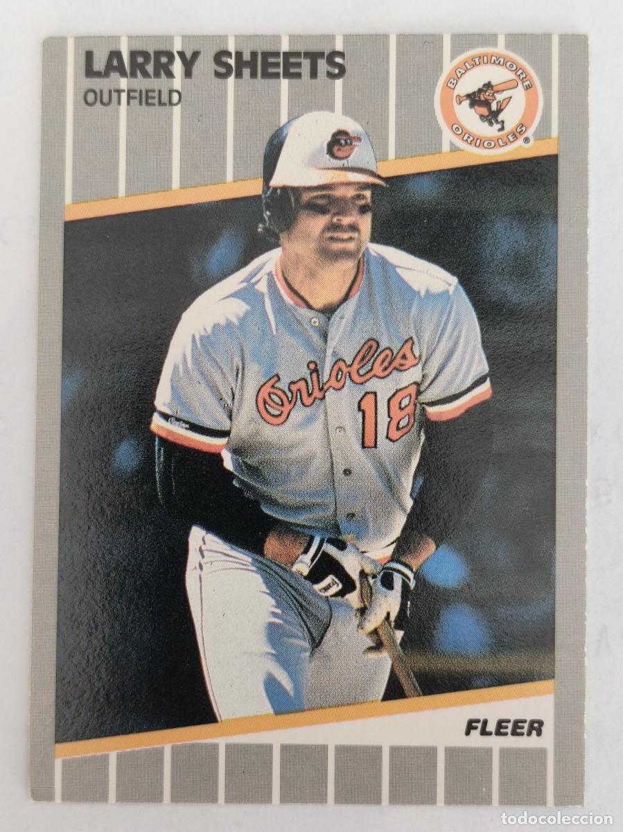 Coleccionismo deportivo: #620 LARRY SHEETS (BALTIMORE ORIOLES) BEISBOL MLB 89 FLEER