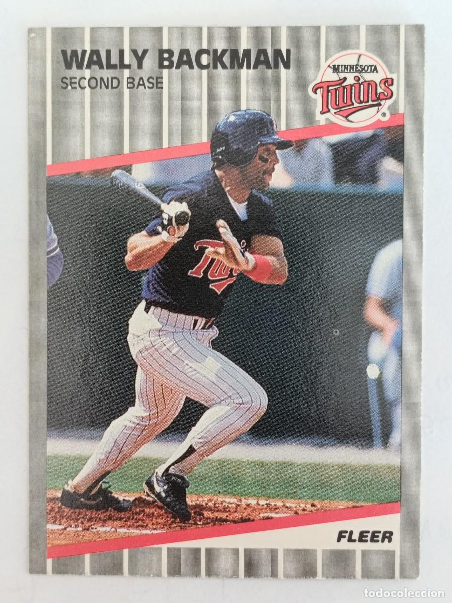 Coleccionismo deportivo: #U-43 WALLY BACKMAN (MINNESOTA TUINS) BEISBOL MLB 89 FLEER