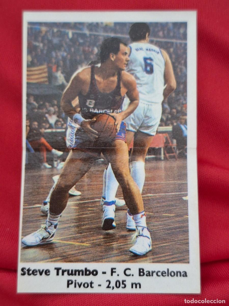 Coleccionismo deportivo: BASKET 88 89 BOLLYCAO NUNCA PEGADO BARCELONA STEVE TRUMBO 76. EN IMAGEN, ROMAY REAL MADRID