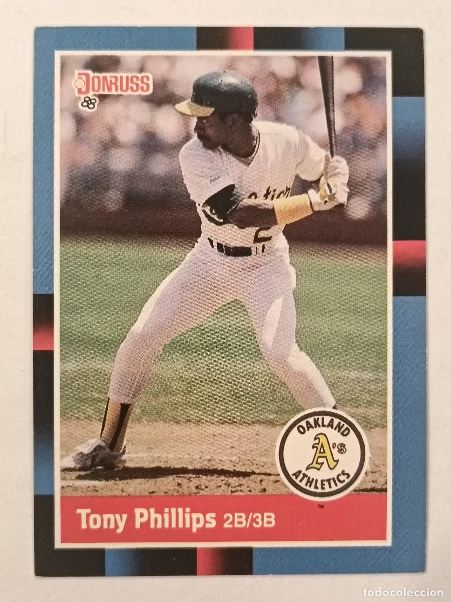 Coleccionismo deportivo: #221 TONY PHILLIPS (OAKLAND ATHLETICS) BEISBOL MLB 1988 DONRUSS