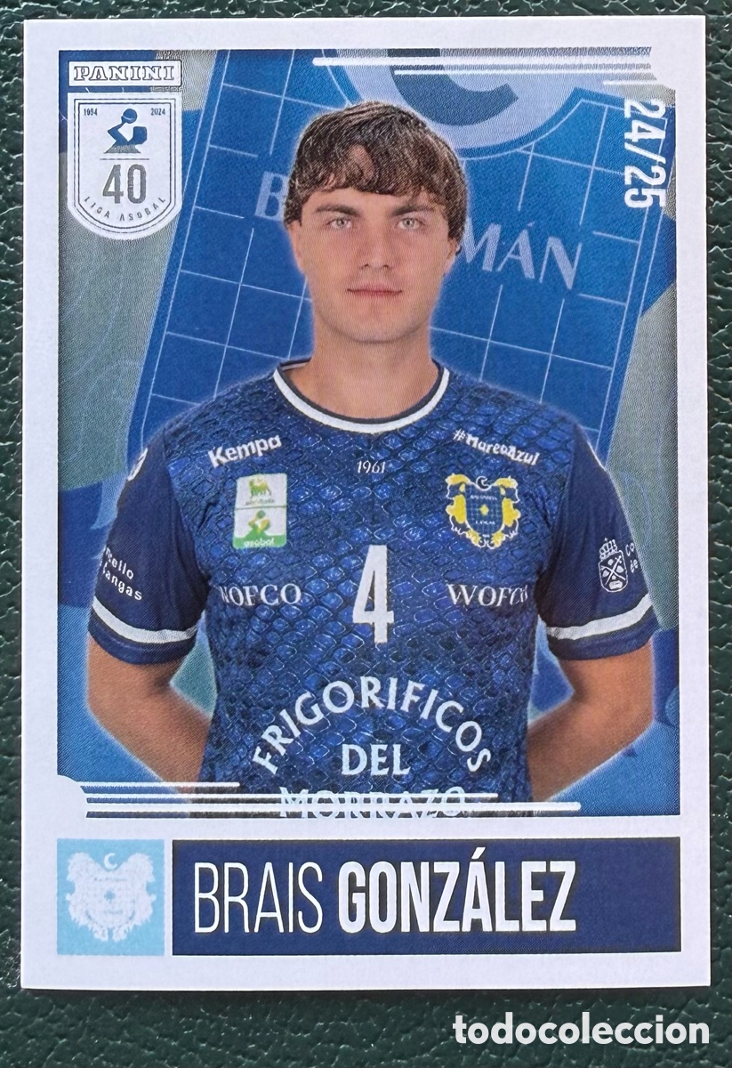 Sammelleidenschaft Sport: 264 BRAIS GONZALEZ FRIGORIFICOS DEL MORRAZO PANINI LIGA PLENITUDE ASOBAL 2024 2025 24 25