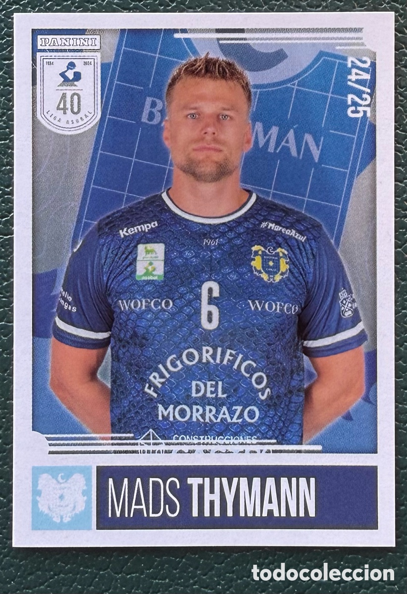 Sammelleidenschaft Sport: 265 MADS THYMANN FRIGORIFICOS DEL MORRAZO PANINI LIGA PLENITUDE ASOBAL 2024 2025 24 25