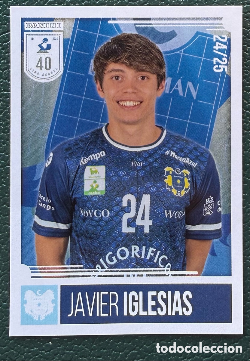 Sammelleidenschaft Sport: 277 JAVIER IGLESIAS FRIGORIFICOS DEL MORRAZO PANINI LIGA PLENITUDE ASOBAL 2024 2025 24 25