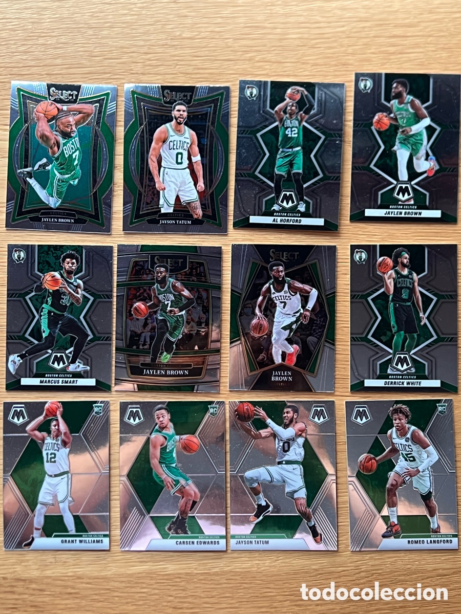 Coleccionismo deportivo: Lote 12 cards cromos NBA Boston Celtics