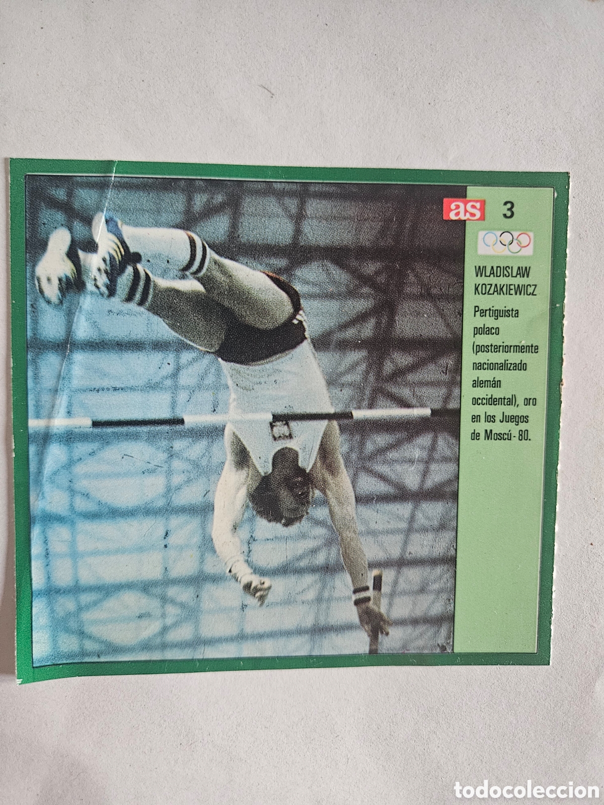 Coleccionismo deportivo: WLADISLWZ KOZAKIEWICZ AS JUEGOS OLIMPICOS SEUL 88 CROMOS 1988 - SIN PEGAR - 3