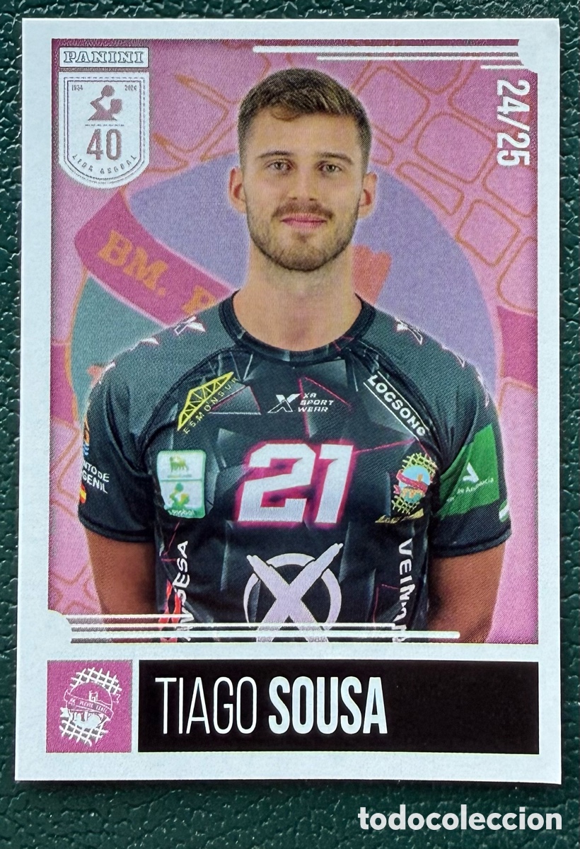 Coleccionismo deportivo: 238 TIAGO SOUSA ANGEL XIMENEZ PUENTE GENIL PANINI LIGA PLENITUDE ASOBAL 2024 2025 24 25