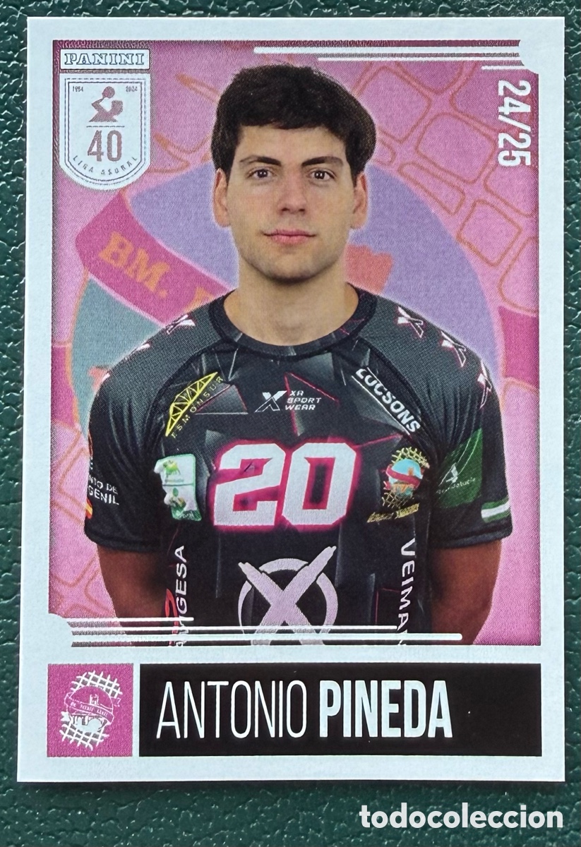 Coleccionismo deportivo: 237 ANTONIO PINEDA ANGEL XIMENEZ PUENTE GENIL PANINI LIGA PLENITUDE ASOBAL 2024 2025 24 25
