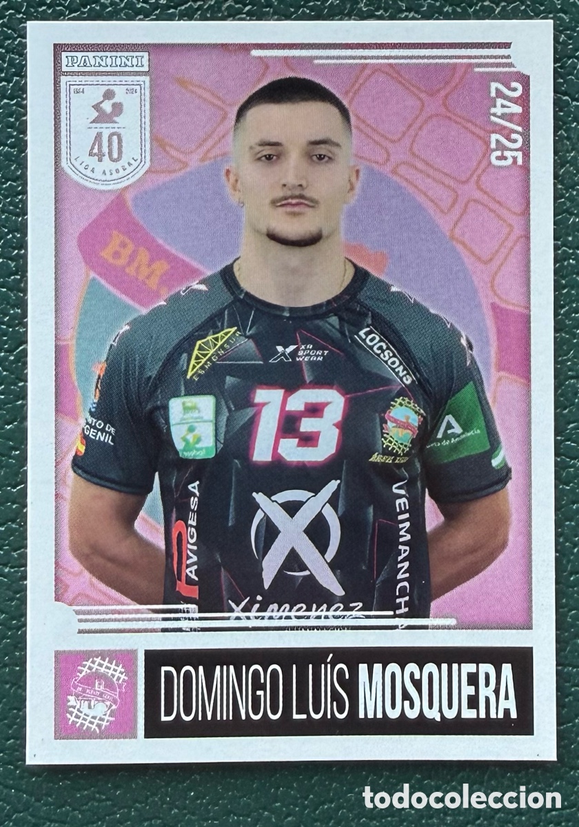 Coleccionismo deportivo: 234 DOMINGO LUIS MOSQUERA ANGEL XIMENEZ PUENTE GENIL PANINI LIGA PLENITUDE ASOBAL 2024 2025 24 25