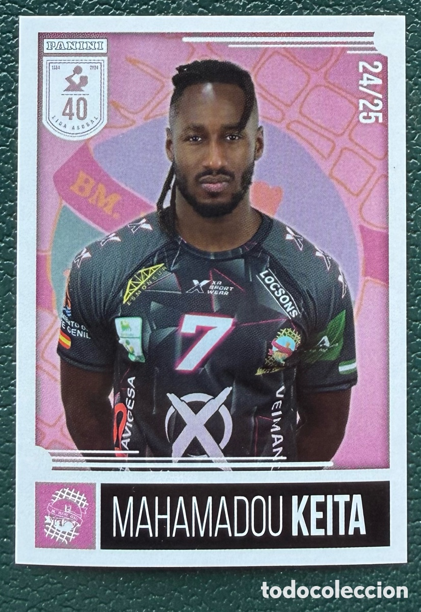 Coleccionismo deportivo: 229 MAHAMADOU KEITA ANGEL XIMENEZ PUENTE GENIL PANINI LIGA PLENITUDE ASOBAL 2024 2025 24 25