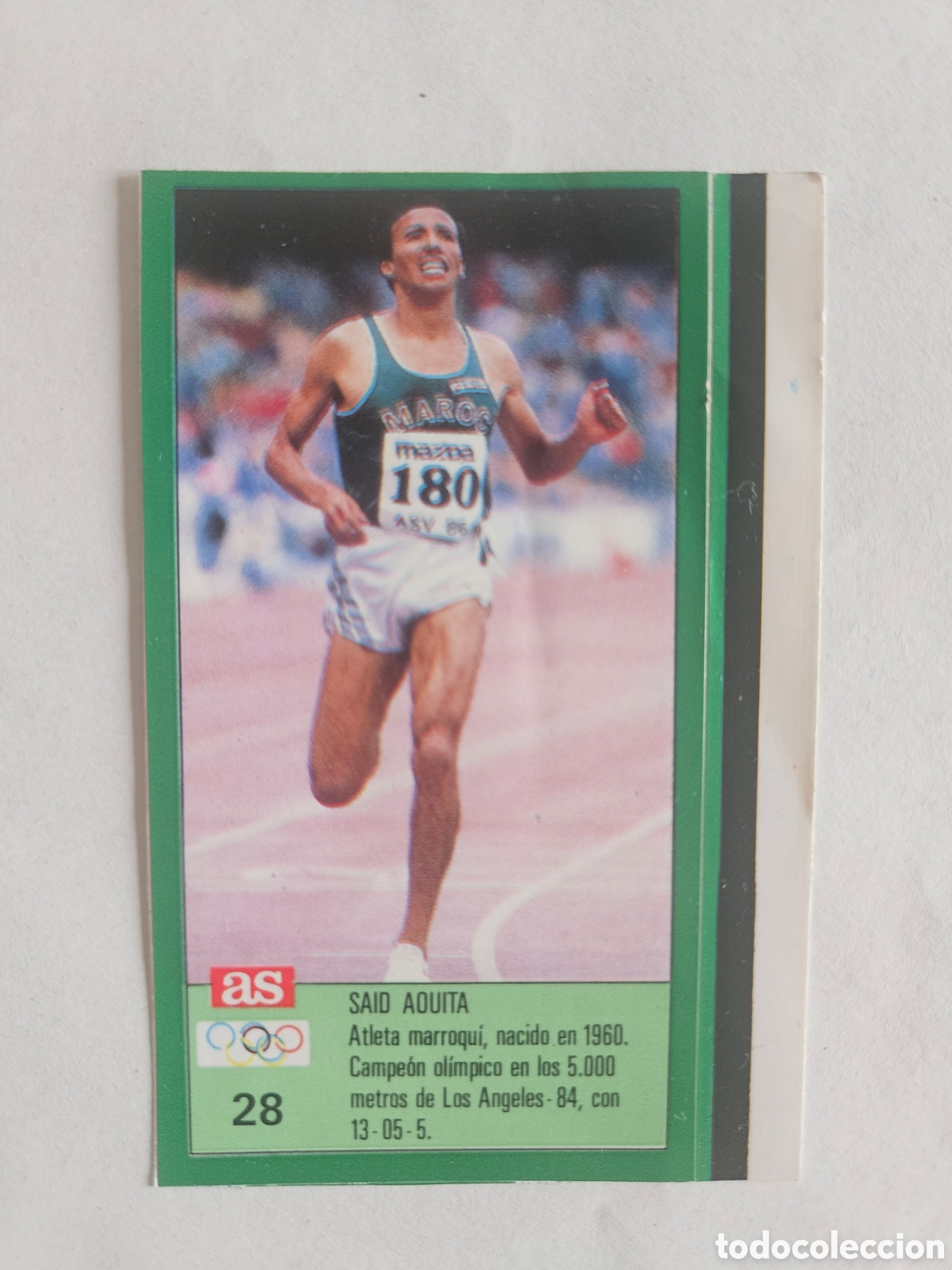 Coleccionismo deportivo: 28 SAID OUITA ATLETISMO AS ASES OLIMPICOS SEUL 1988 CROMO 88 - SIN PEGAR
