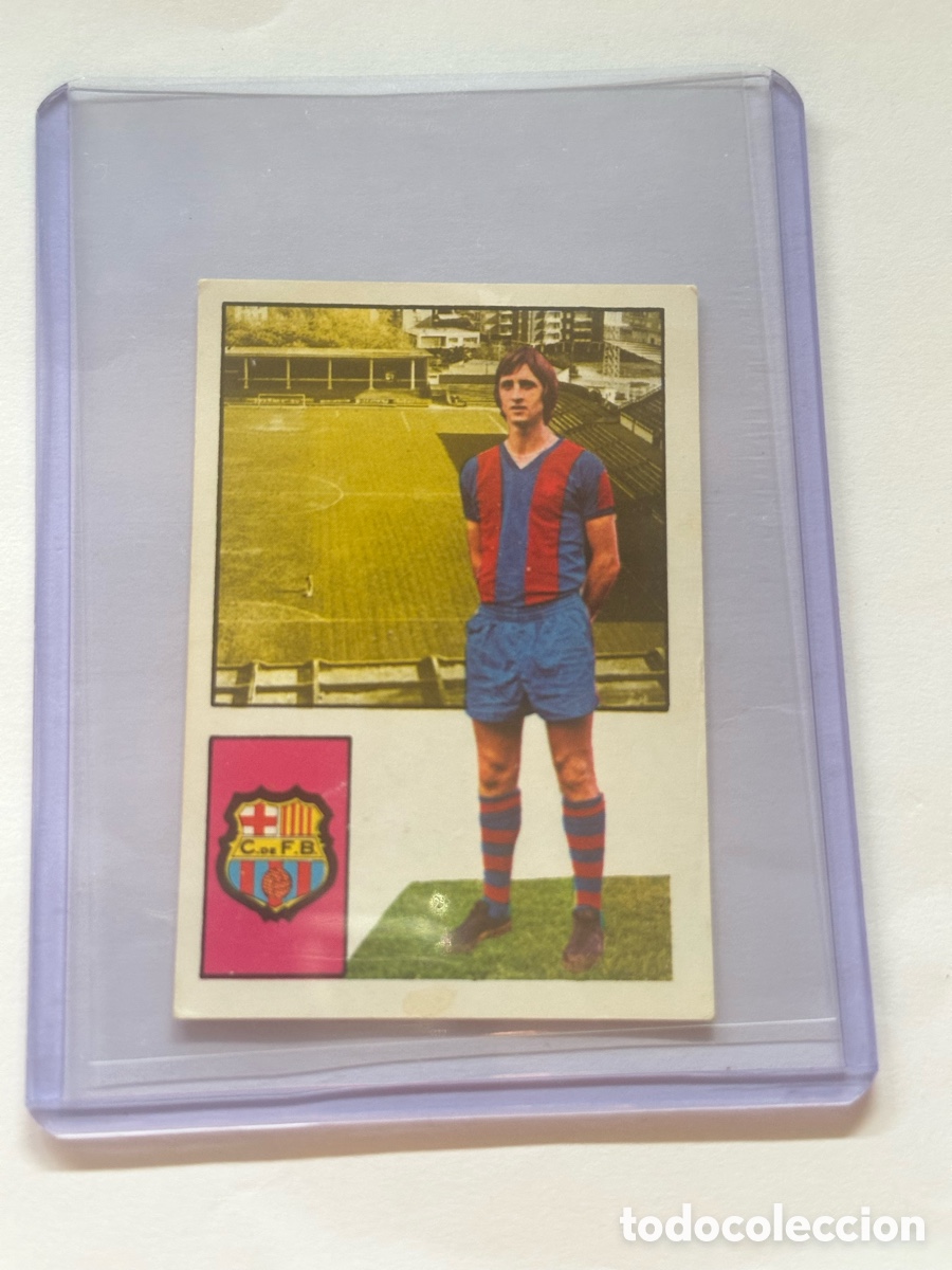 Sports collectibles: A-639 Johann Cruyff F.C. BARCELONA CAMPEONATO DE LA LIGA 1974 1975 74 75NUNCA PEGADO SIN PEGAR
