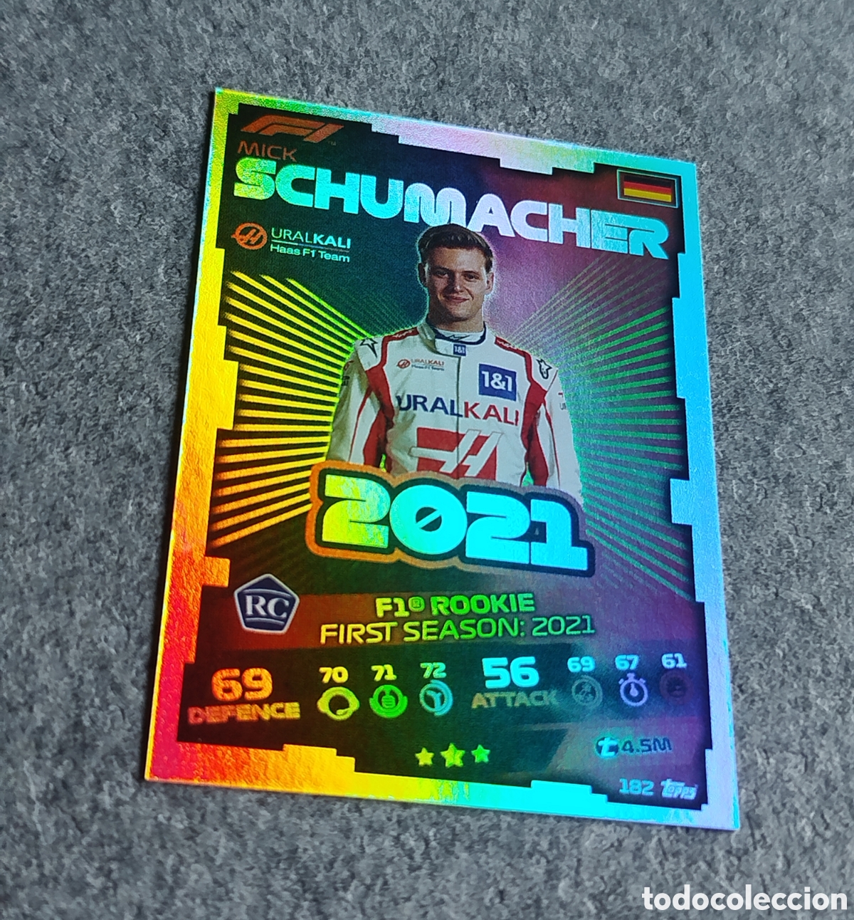 Coleccionismo deportivo: RC ROOKIE FOIL MICK SHUMACHER TOPPS F1 FORMULA TURBO ATTAX 2021 CROMO CARD CARTA NOVATO