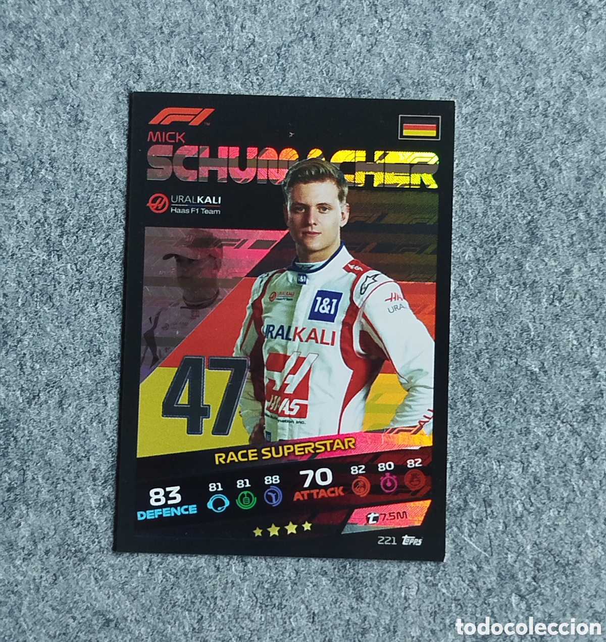 Coleccionismo deportivo: ROOKIE RACE SUPERSTAR MICK SHUMACHER TOPPS F1 FORMULA TURBO ATTAX 2021 CROMO CARD CARTA
