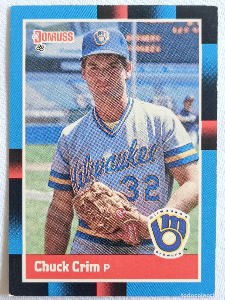 Coleccionismo deportivo: #355 CHUCK CRIM (MILWAUKEE BREWERS) BEISBOL MLB 1988 DONRUSS