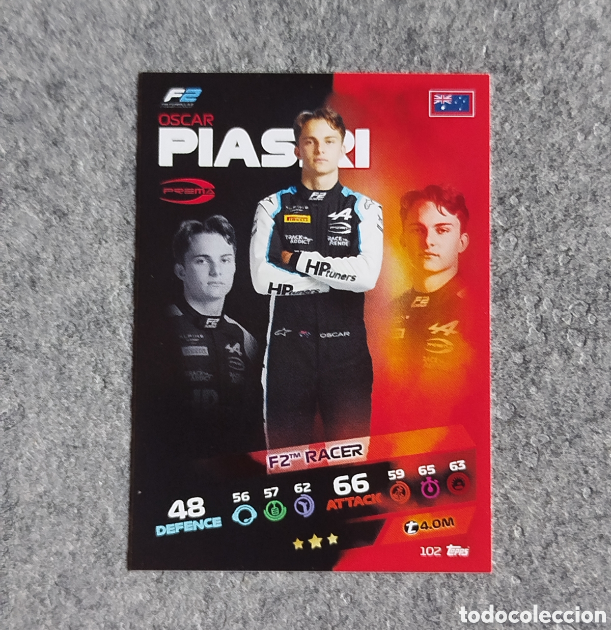 Collezionismo sportivo: PRE ROOKIE F2 RACER PIASTRI TOPPS ANTES DE DEBUTAR EN F1 FORMULA TURBO ATTAX 2021 CROMO CARD CARTA