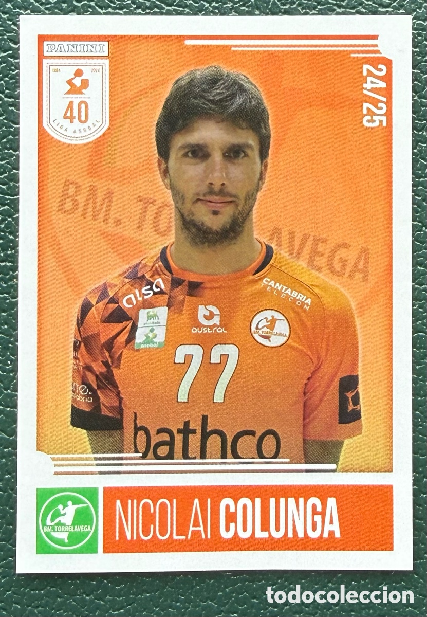 Coleccionismo deportivo: 223 NICOLAI COLUNGA BATHCO BM TORRELAVEGA PANINI LIGA PLENITUDE ASOBAL 2024 2025 24 25