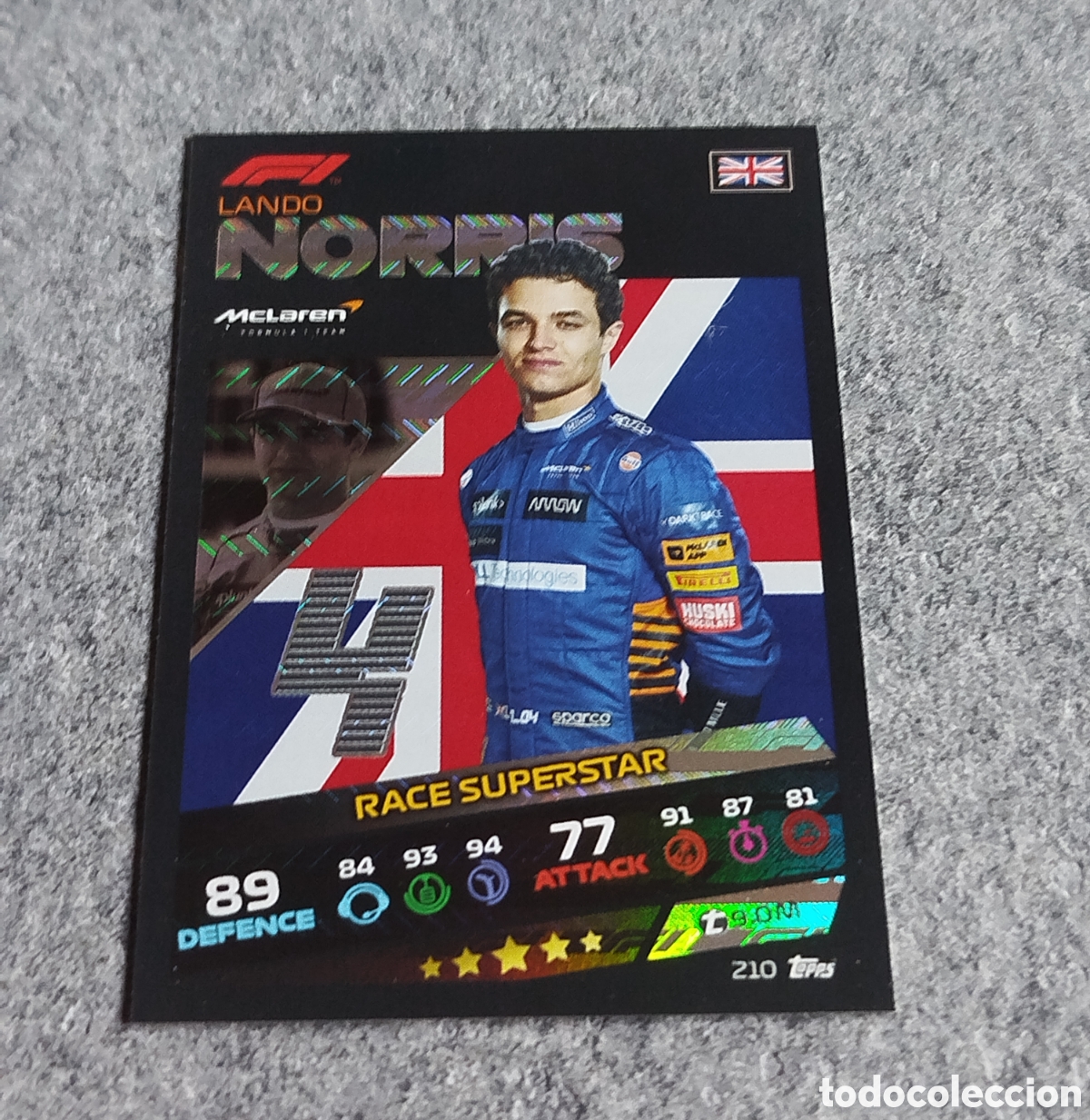 Collezionismo sportivo: 2021 LANDO NORRIS RACE SUPERSTAR TOPPS F1 FORMULA TURBO ATTAX 2021 CROMO CARD CARTA
