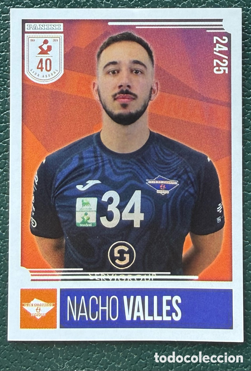 Colecionismo desportivo: 201 NACHO VALLES SERVIGROUP HOTELES BENIDORM PANINI LIGA PLENITUDE ASOBAL 2024 2025 24 25