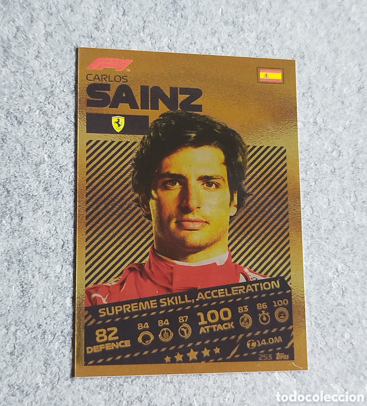 Coleccionismo deportivo: 2021 CARLOS SAINZ SUPREME SKILL ACCELERATION TOPPS F1 FORMULA TURBO ATTAX 2021 CROMO CARD CARTA