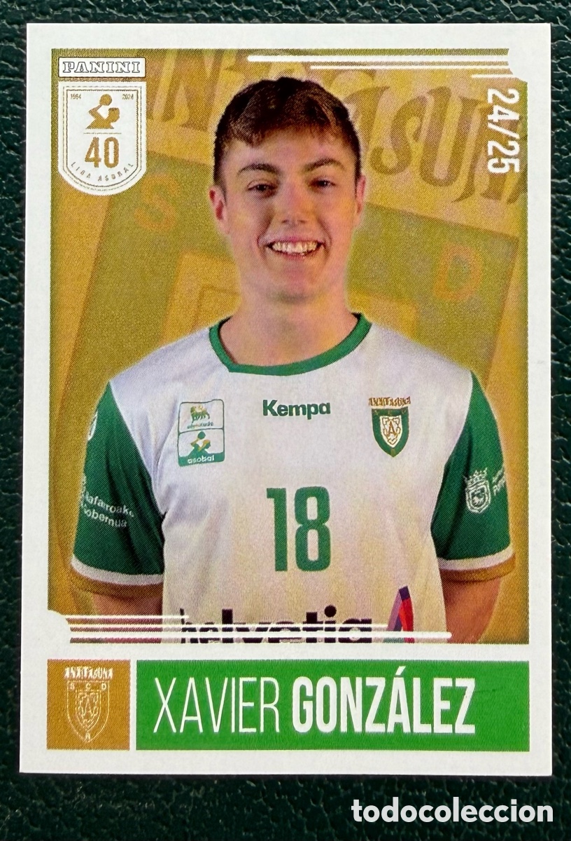 Colecionismo desportivo: 173 XAVIER GONZALEZ HELVETIA ANAITASUNA PANINI LIGA PLENITUDE ASOBAL 2024 2025 24 25