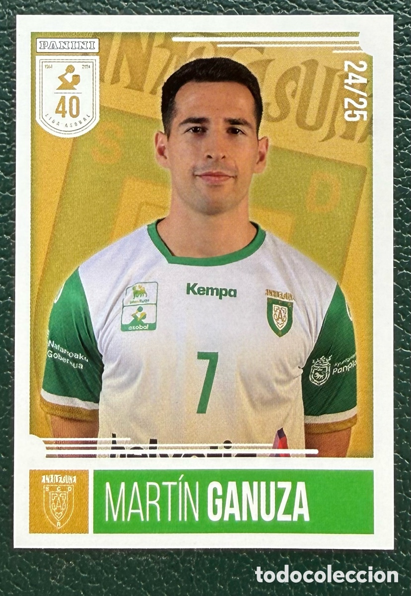 Colecionismo desportivo: 166 MARTIN GANUZA HELVETIA ANAITASUNA PANINI LIGA PLENITUDE ASOBAL 2024 2025 24 25