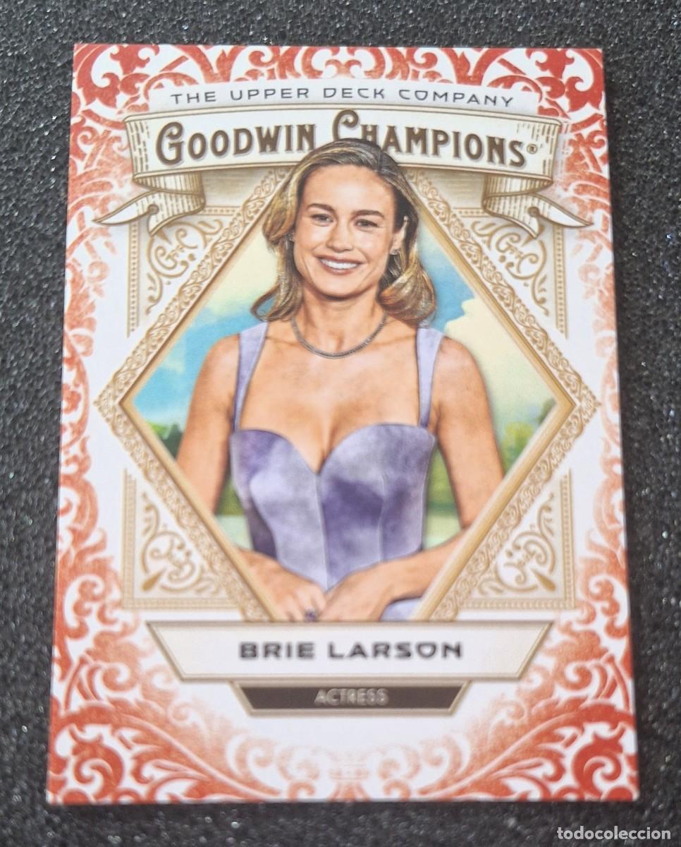 Coleccionismo deportivo: Brie Larson Upper Deck Goodwin Champions 2025 Red