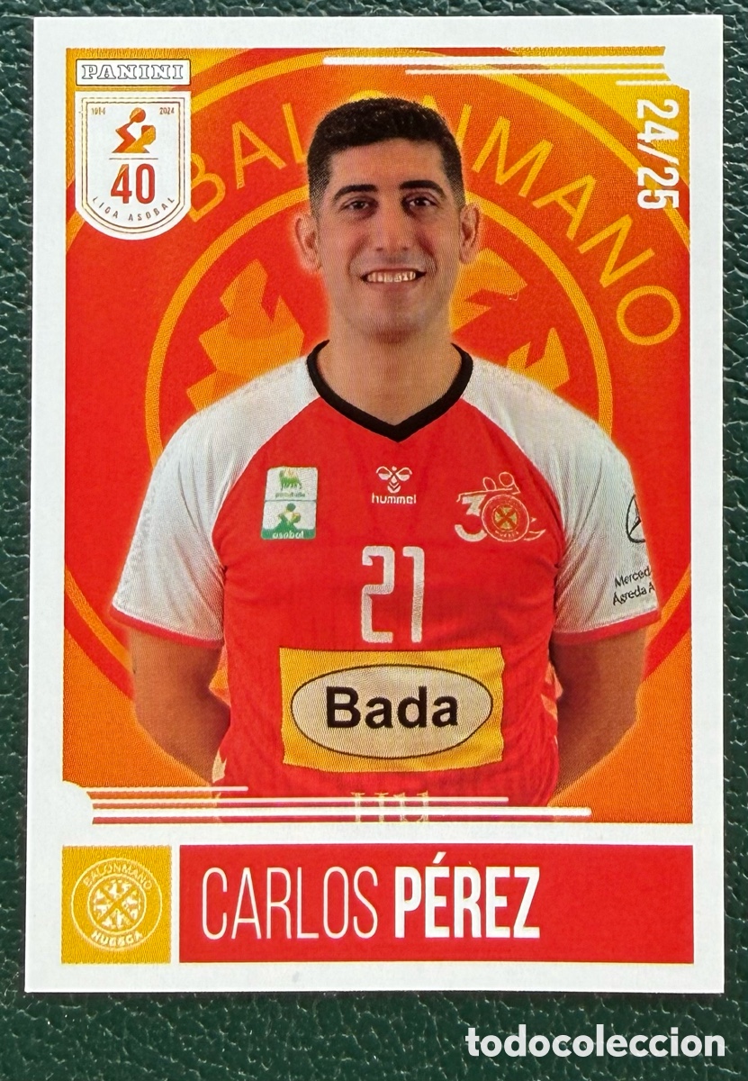 Collectionnisme sportif: 154 CARLOS PEREZ BADA HUESCA PANINI LIGA PLENITUDE ASOBAL 2024 2025 24 25