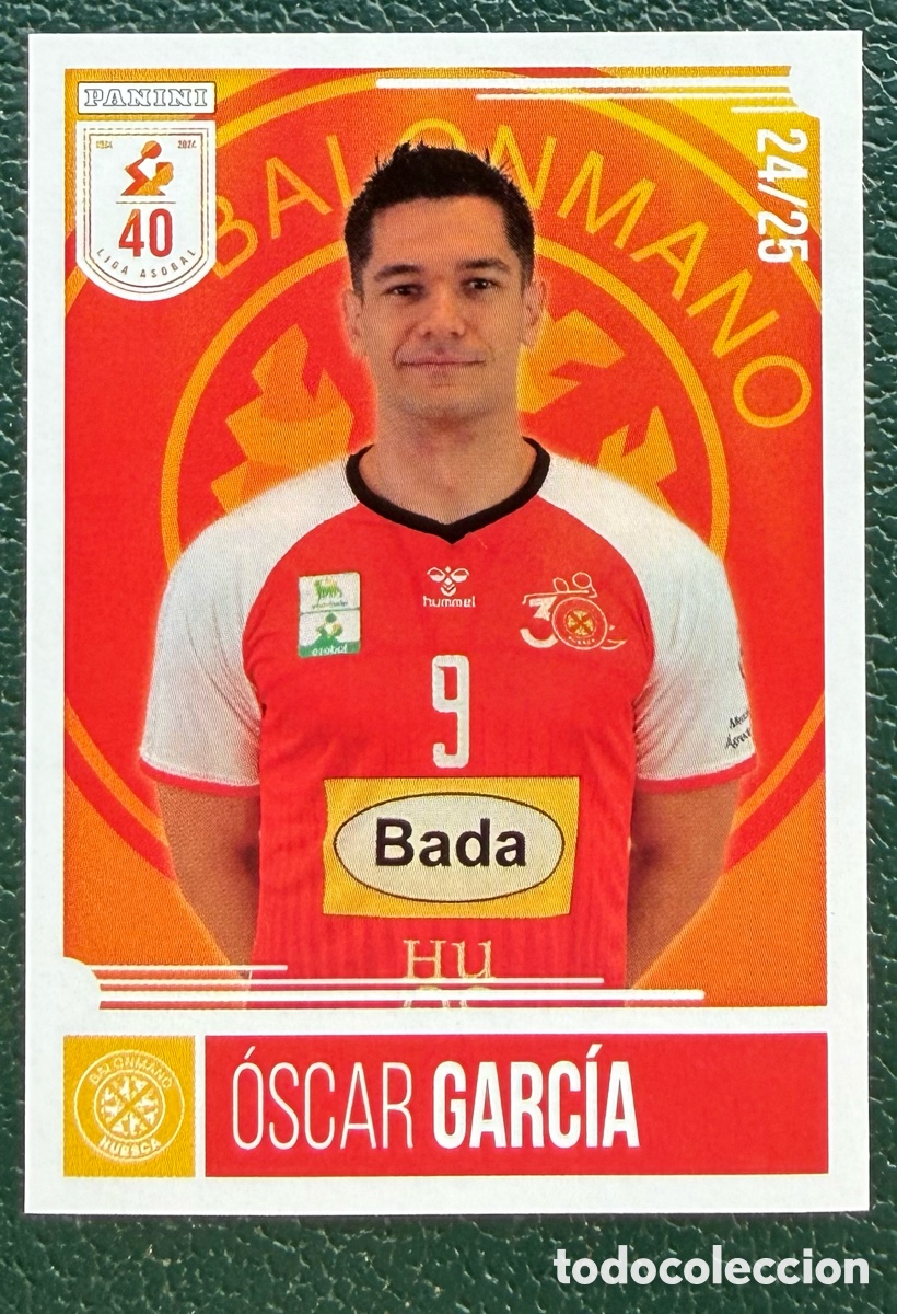 Collectionnisme sportif: 147 OSCAR GARCIA BADA HUESCA PANINI LIGA PLENITUDE ASOBAL 2024 2025 24 25