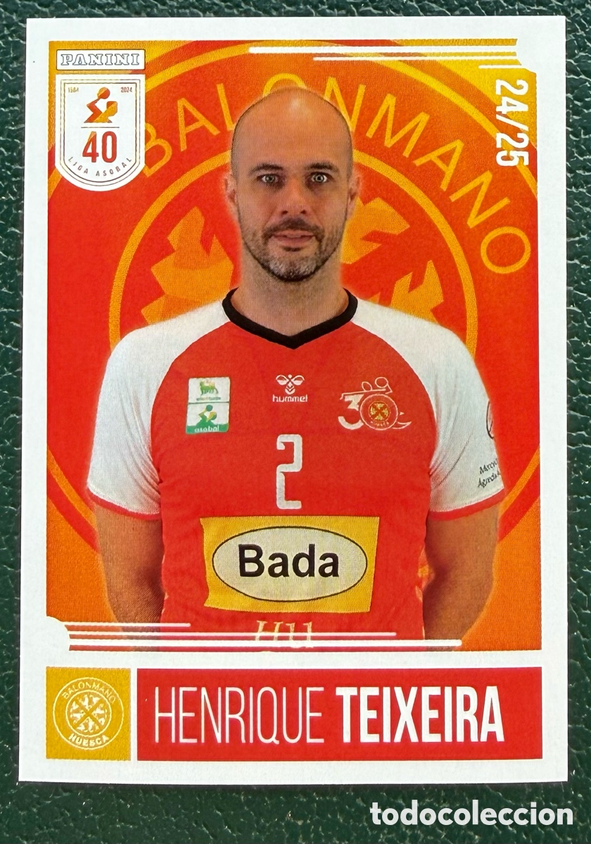 Collectionnisme sportif: 144 HENRIQUE TEIXEIRA BADA HUESCA PANINI LIGA PLENITUDE ASOBAL 2024 2025 24 25