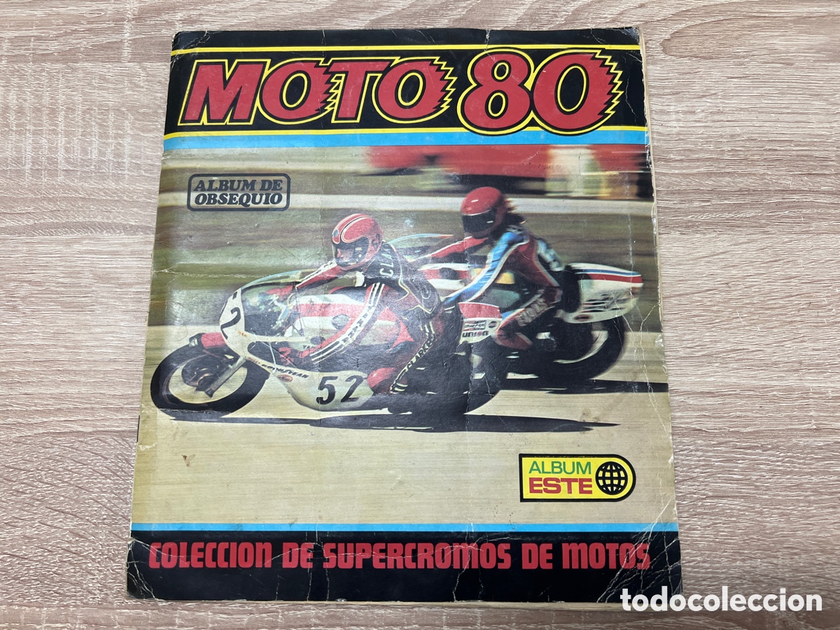 Coleccionismo deportivo: &Aacute;lbum Moto 80 ediciones este casi completo