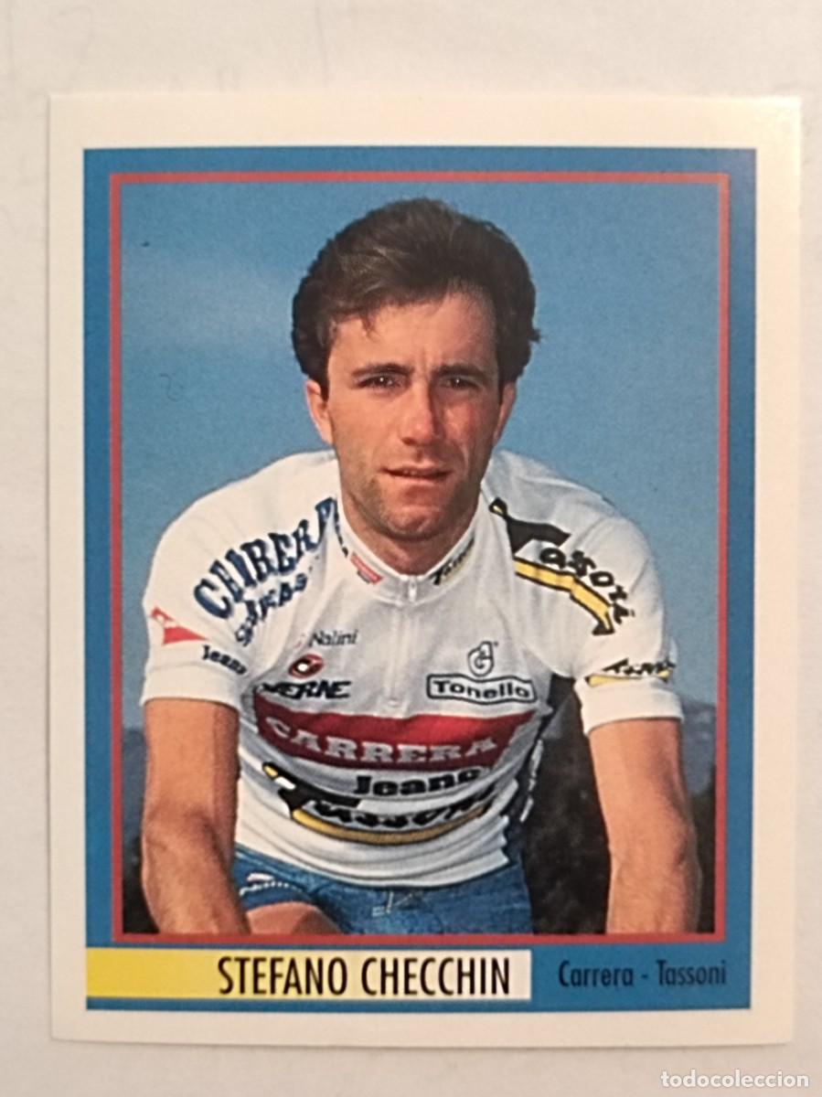 Coleccionismo deportivo: #54 STEFANO CHECCHIN (CARRERA-TASSONI ) 78 GIRO D'ITALIA 1995 MERLIN