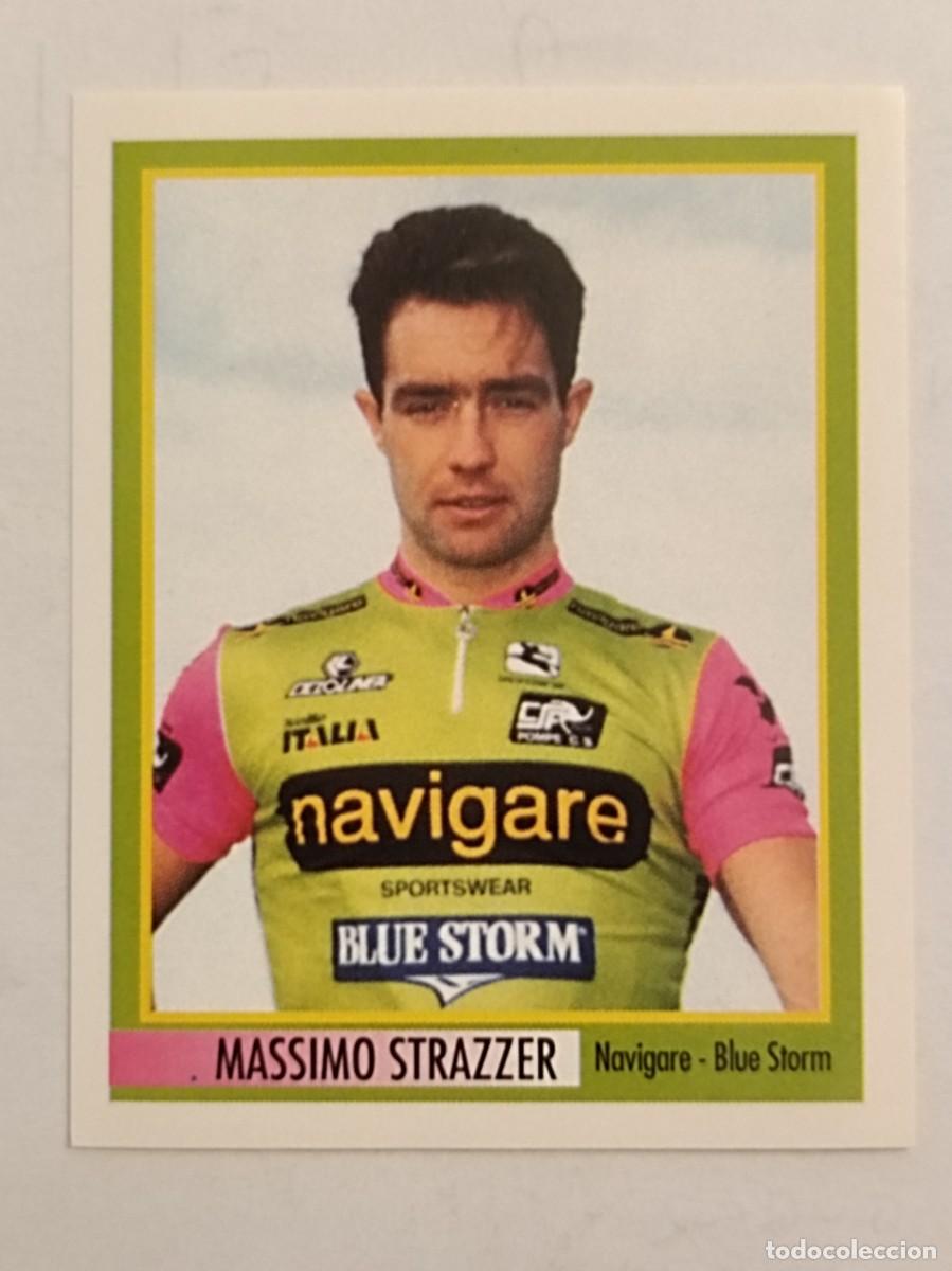 Coleccionismo deportivo: #143 MASSIMO STRAZZER (NAVIGORE-BLUE STORM) 78 GIRO D'ITALIA 1995 MERLIN