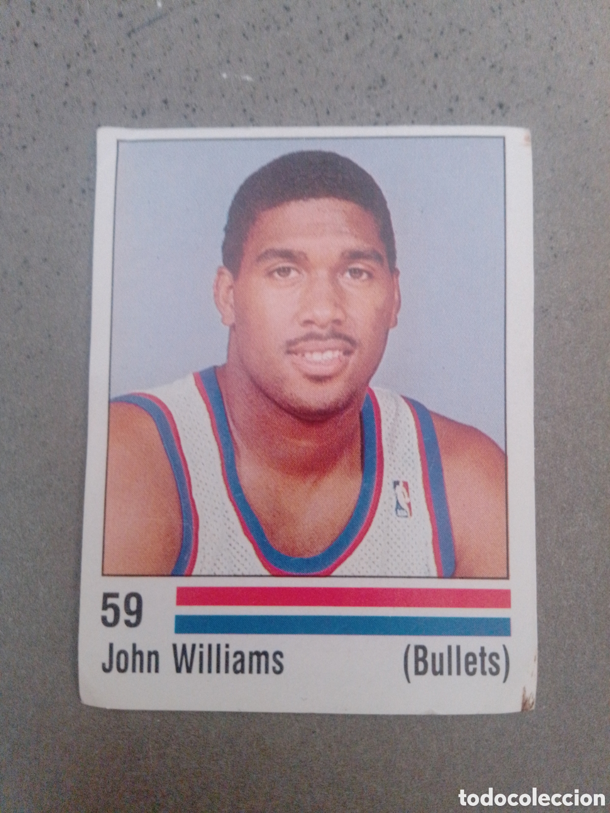 Coleccionismo deportivo: JOHN WILLIAMS WHASINGTON BULLETS NBA 89 PANINI SIN PEGAR