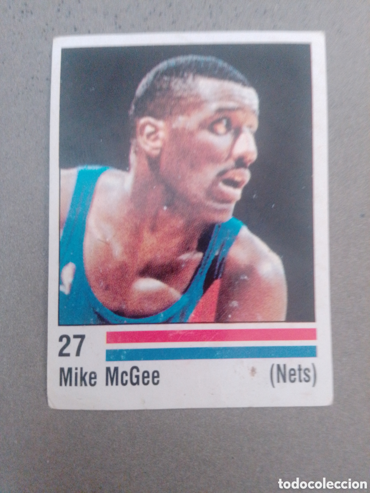 Coleccionismo deportivo: MIKE McGEE NEW JERSEY NETS NBA 89 PANINI SIN PEGAR