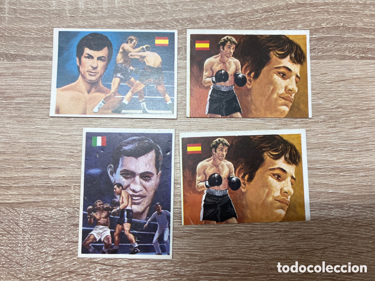 Coleccionismo deportivo: 1979 QUELCOM BOXEO LOTE DE 4 CROMOS SIN PEGAR