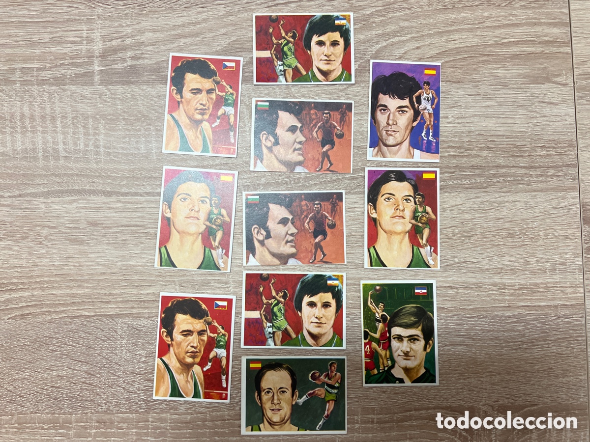 Coleccionismo deportivo: 1979 QUELCOM BALONCESTO LOTE DE 11 CROMOS SIN PEGAR