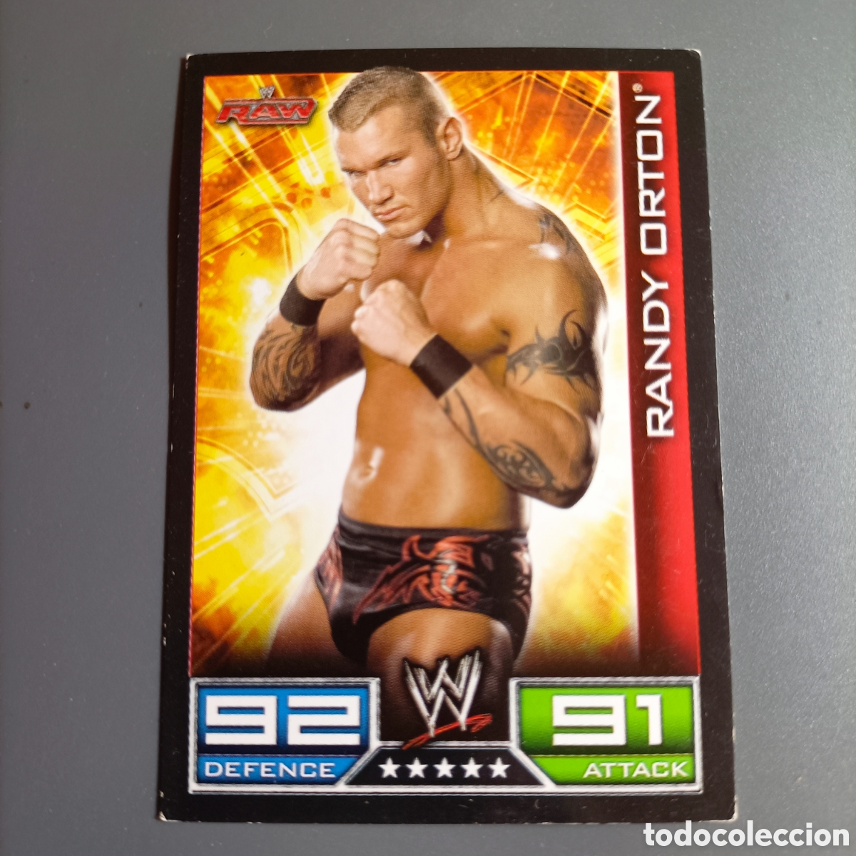 Coleccionismo deportivo: Carta WWE TOPPS SLAM ATTAX 2008 RAW - RANDY ORTON