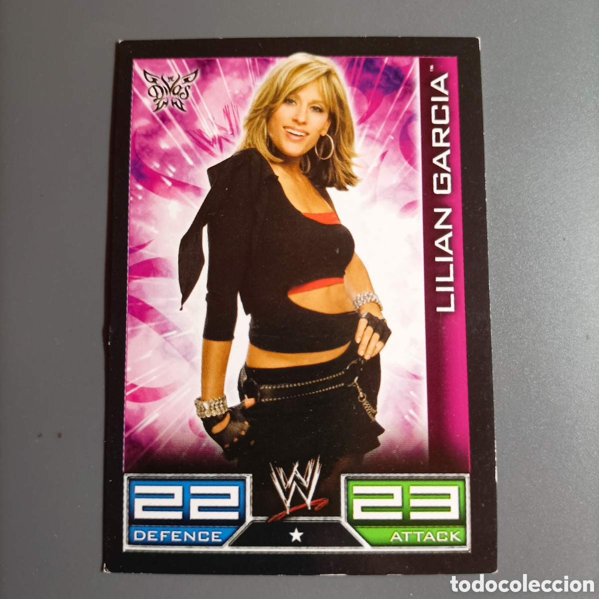 Coleccionismo deportivo: Carta WWE TOPPS SLAM ATTAX 2008 RAW - LILIAN GARC&Iacute;A