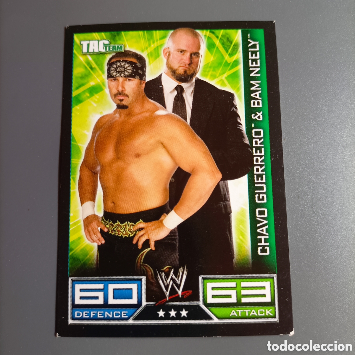 Coleccionismo deportivo: Carta WWE TOPPS SLAM ATTAX 2008 RAW - CHAVO GUERRERO & BAN NEELY