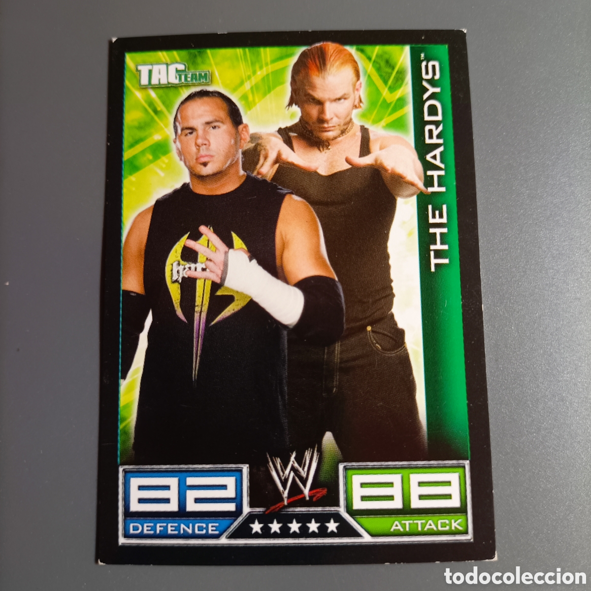 Coleccionismo deportivo: Carta WWE TOPPS SLAM ATTAX 2008 RAW - THE HARDYS