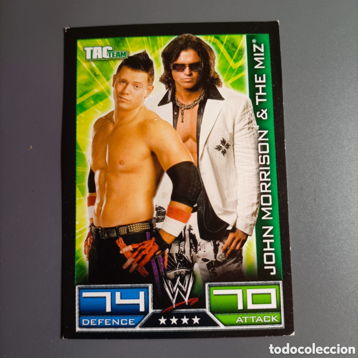 Coleccionismo deportivo: Carta WWE TOPPS SLAM ATTAX 2008 RAW - JOHN MORRISON & THE MIZ