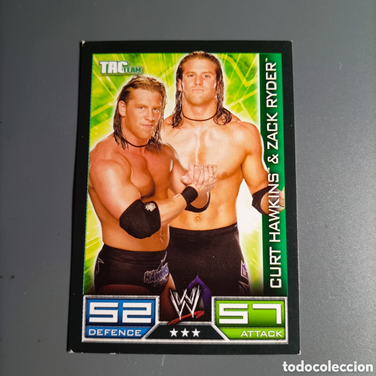 Coleccionismo deportivo: Carta WWE TOPPS SLAM ATTAX 2008 RAW - CURT HAWKINS & ZACK RYDER