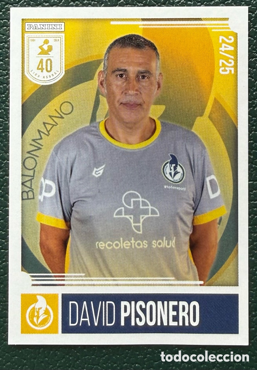 Collezionismo sportivo: 142 DAVID PISONERO RECOLETAS ATLETICO VALLADOLID PANINI LIGA PLENITUDE ASOBAL 2024 2025 24 25